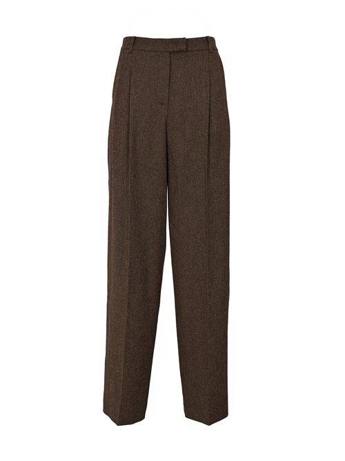 Pantaloni strutturati in misto viscosa con pieghe Patrizia Pepe | 2P1700 A646FG48